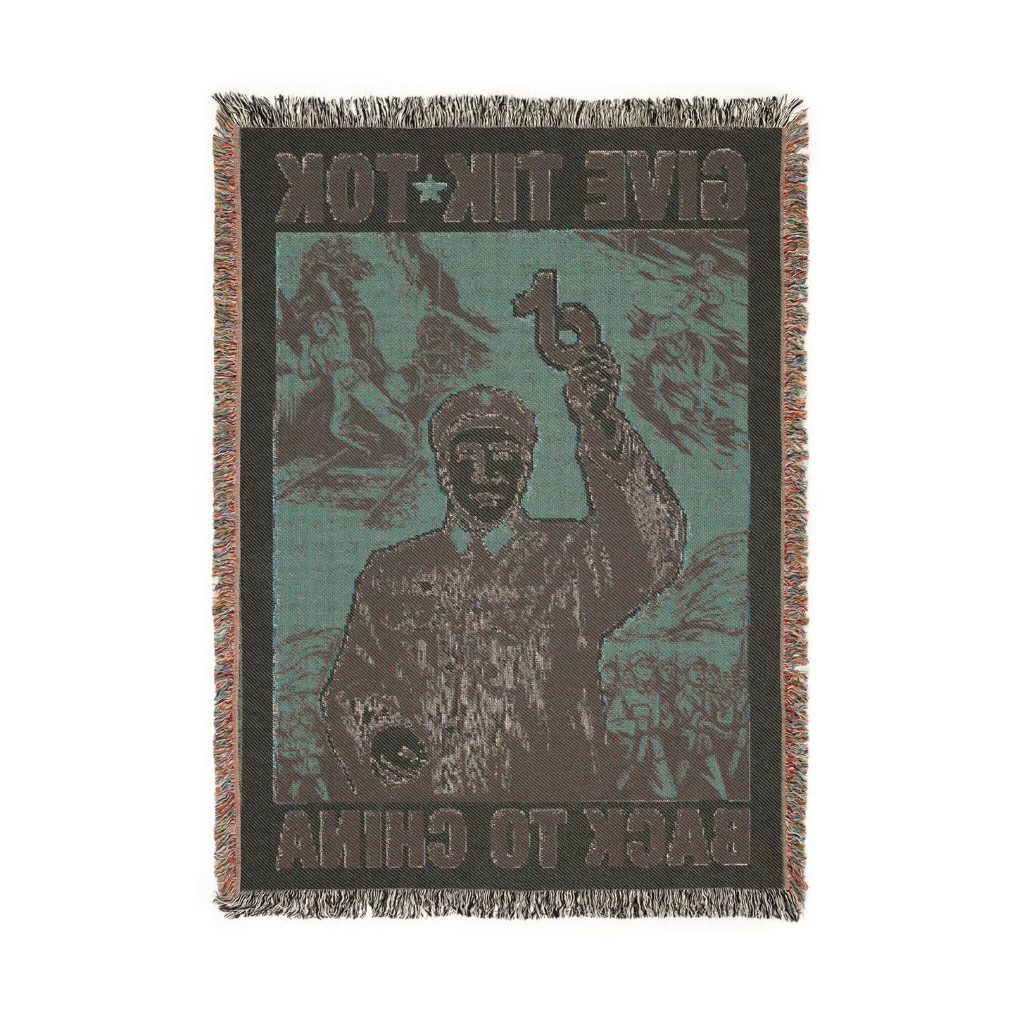 Give Tech Back To China Woven Blanket 1.