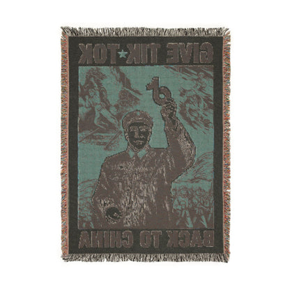 Give Tech Back To China Woven Blanket 1.
