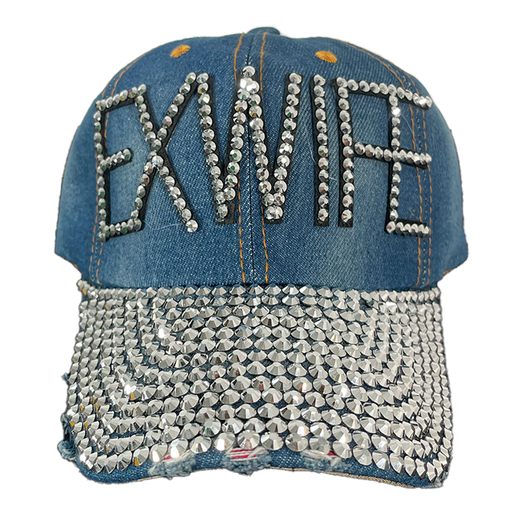 Rhinestone EXWIFE Hat.
