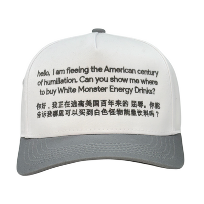 Hello, I Am Fleeing The American Century Of Humiliation, Can You Show Me Where To Buy Monster Energy Drinks Hat.
