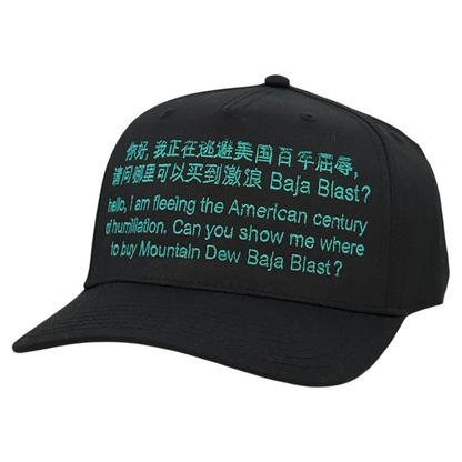 Hello, I Am Fleeing The American Century Of Humiliation Soda Hat.