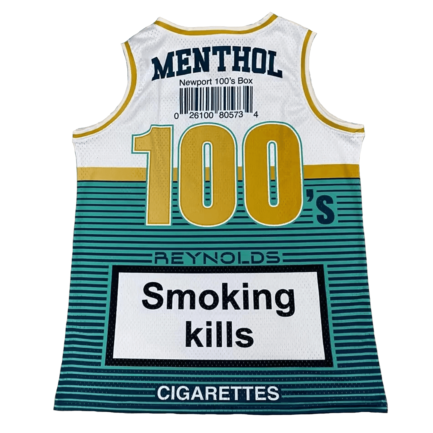 Menthol Cigarette Basketball Jersey.