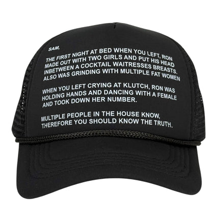 Letter Hat.