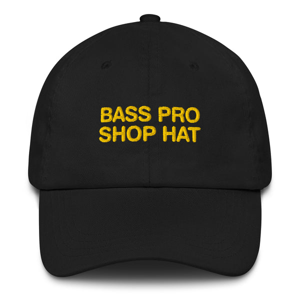 ラスト１点！　Bass Pro Shops ハット　刺繍 classic-dad-hat-black-front-