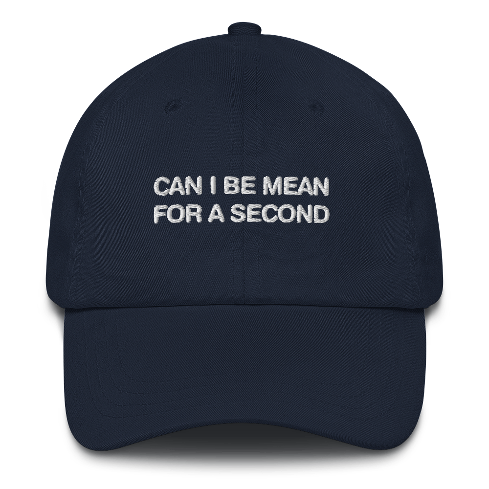 Can I Be Mean For A Second Dad Hat.