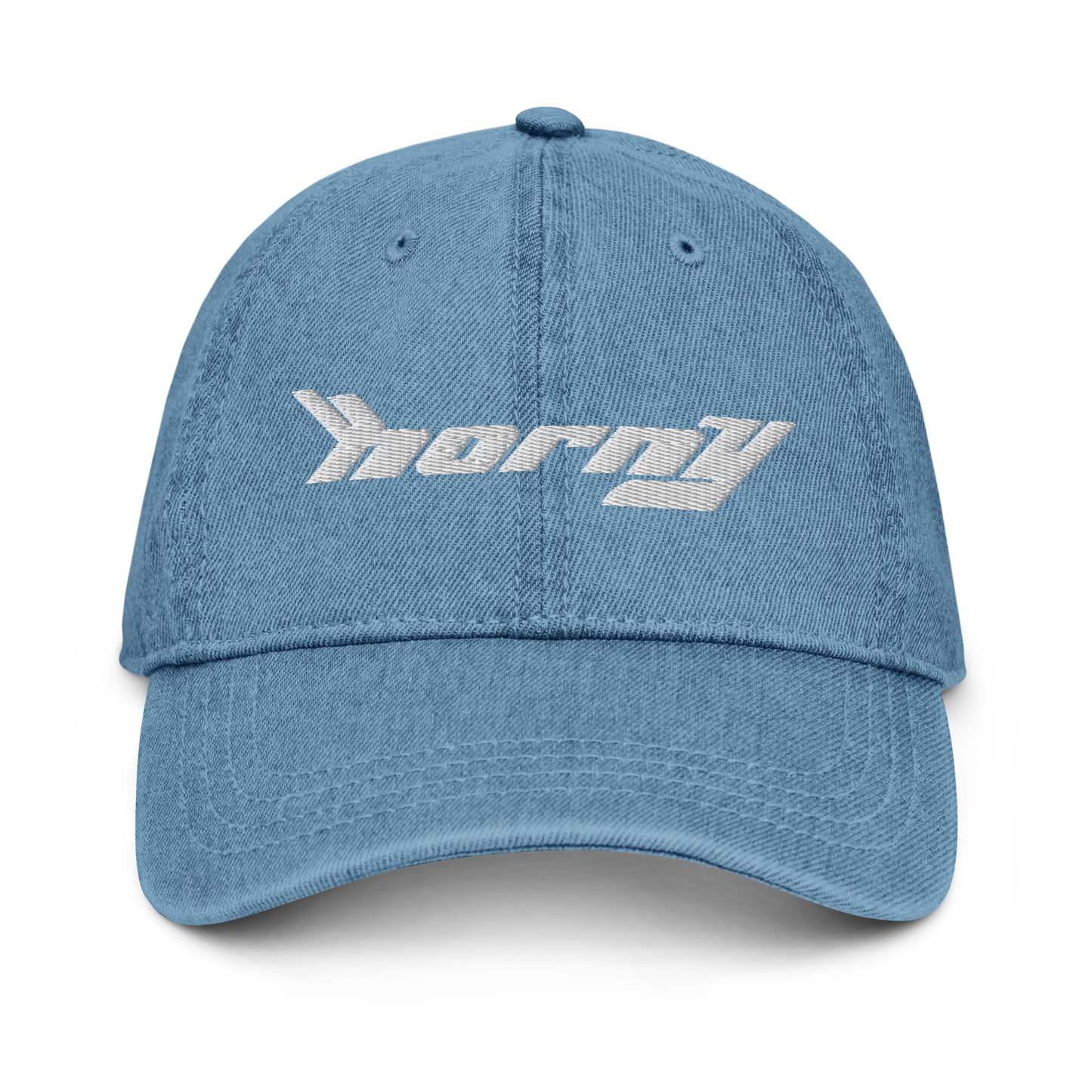 Horny Denim Dad Hat.