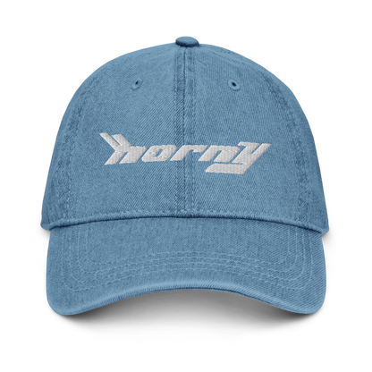 Horny Denim Dad Hat.