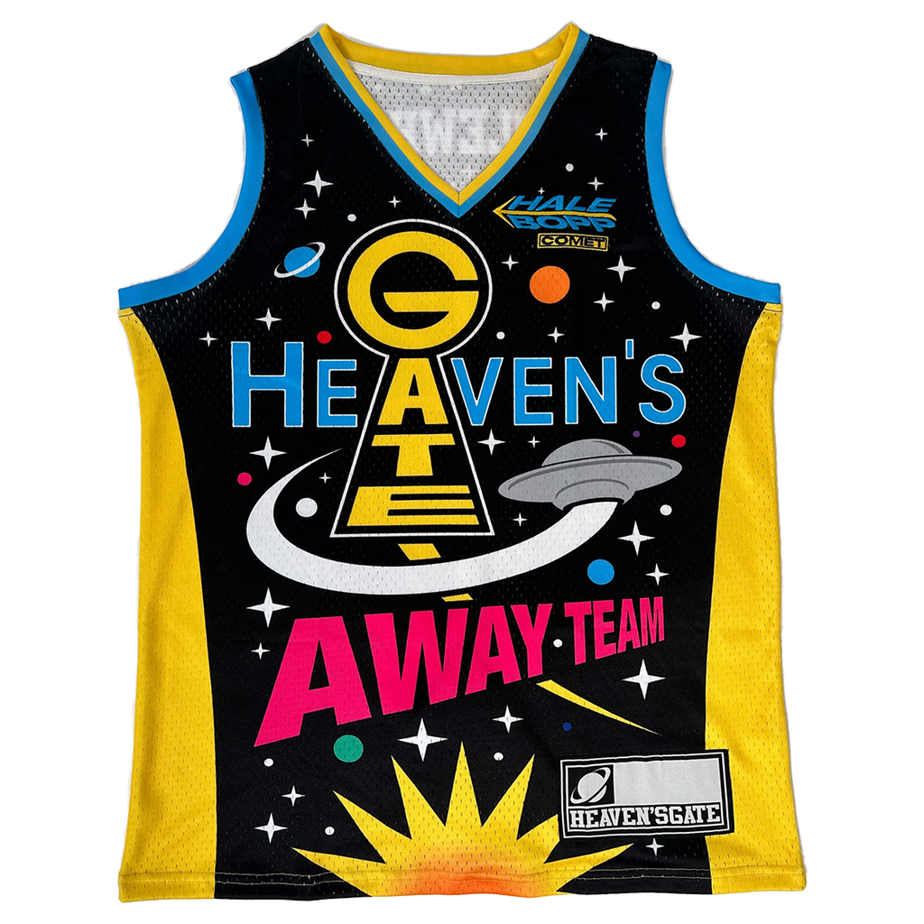 Heaven's Gate Away Team Basketball Jersey.
