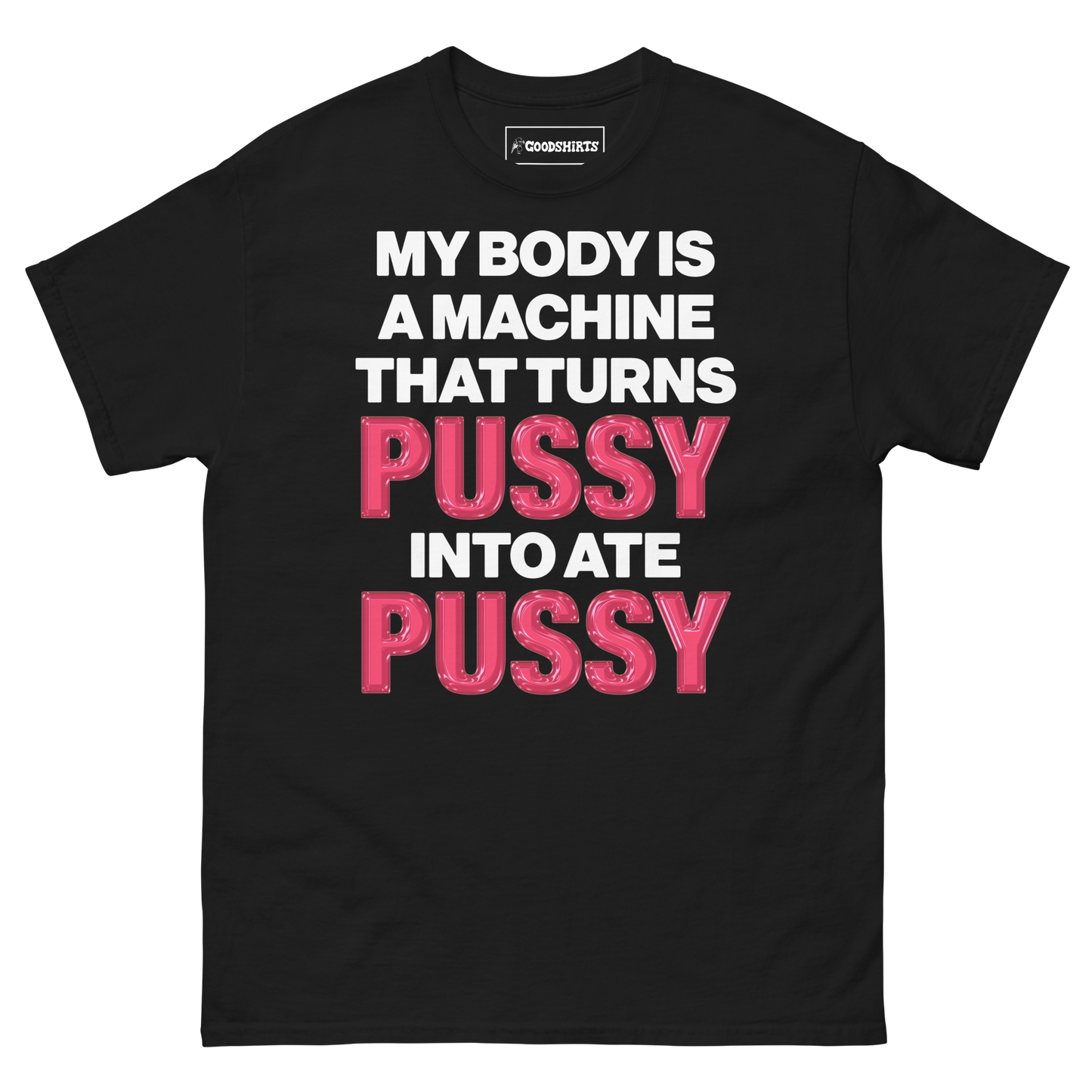 My Body Is A Machine That Turns Pussy Into Ate Pussy.