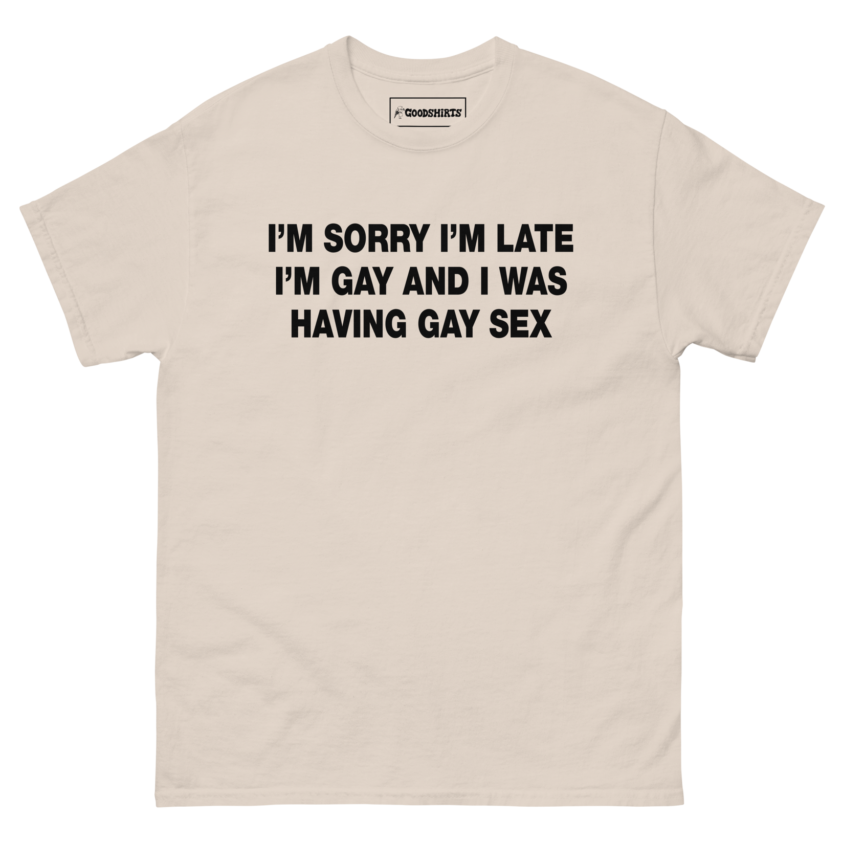 Im Sorry Im Late Im Gay And I Was Having Gay Sex Good Shirts 4308