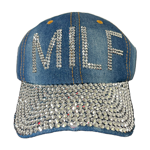 Rhinestone MILF Hat.