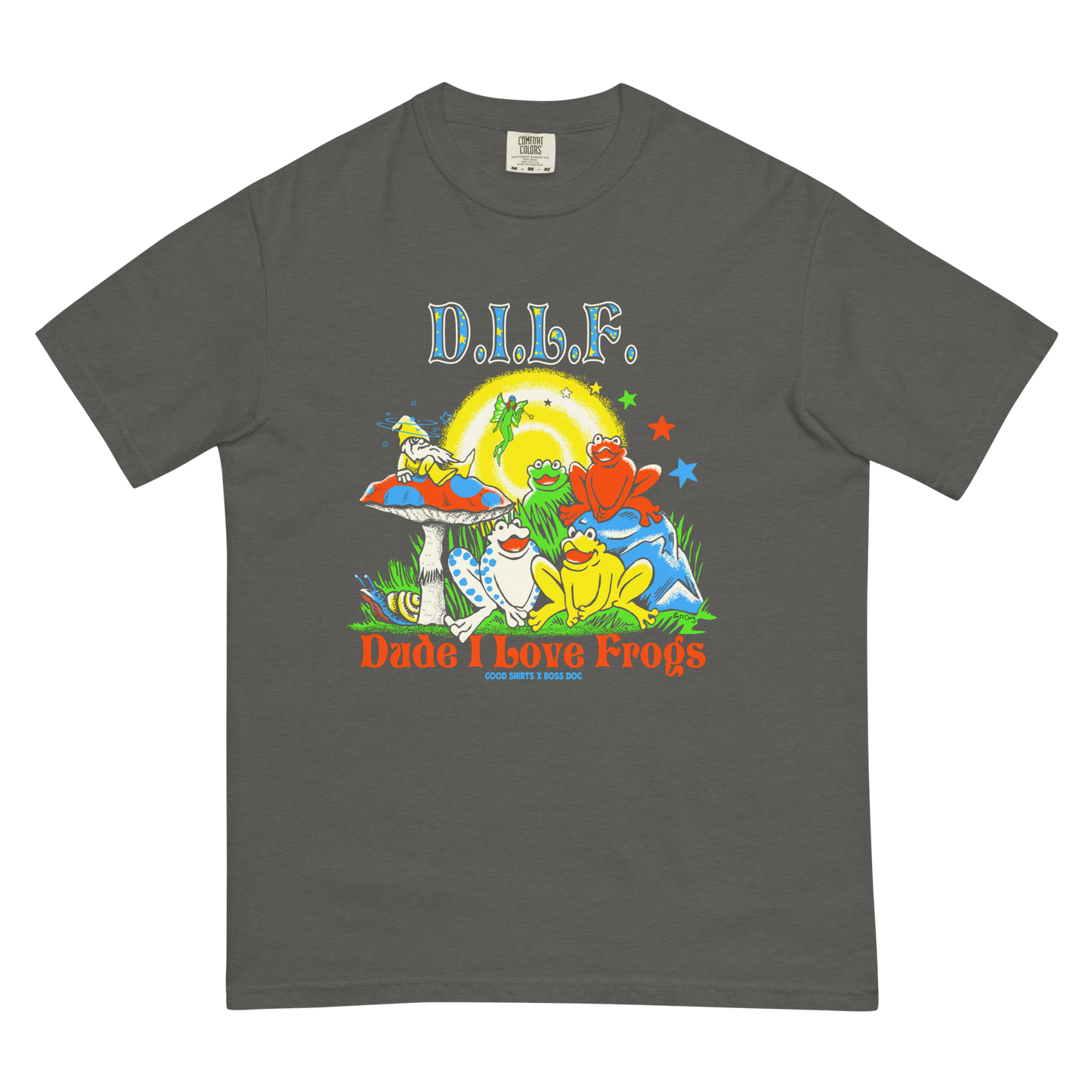 D.I.L.F. (Dude I Love Frogs) by Boss Dog x Good Shirts.
