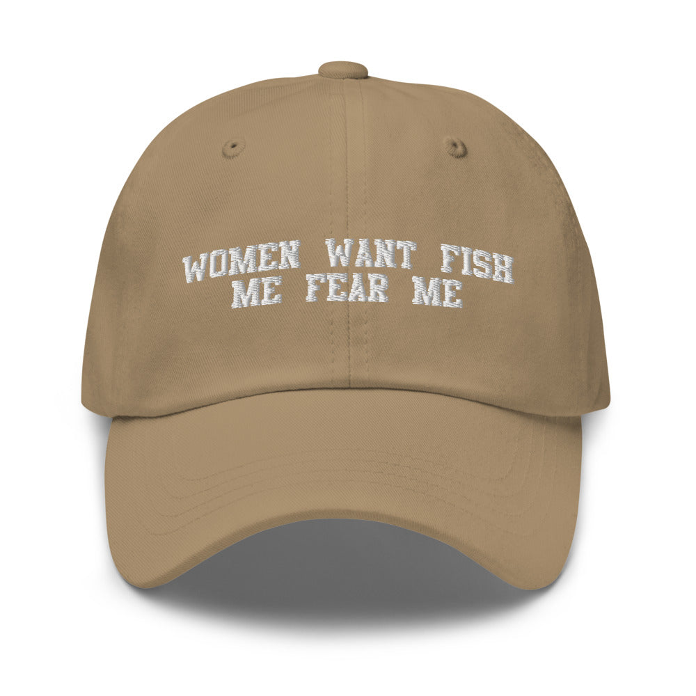 fish fear me women want me hat