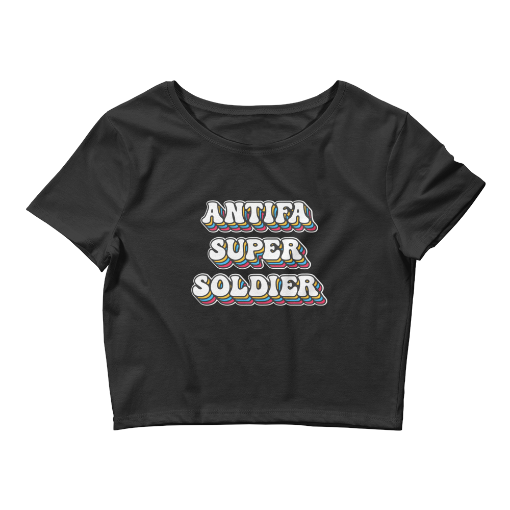 Antifa Super Soldier Baby Tee.